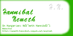 hannibal nemeth business card